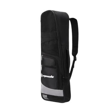 Imagem de Aymzbd Mochila de mergulho com snorkel, bolsa organizadora para armazenamento de nadadeiras, bolsa de ombro para natação, esportes aquáticos e praia, Preto