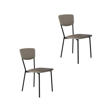 Imagem de Cadeira Vintage Retrô Fixa C-4 Pés 425 X 505 X 830 Mm C-2 Un. Cn.venus Cinza Cn.venus Cinza