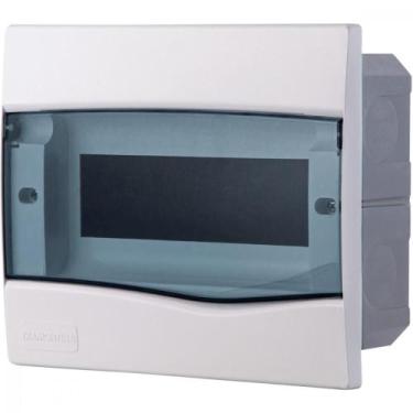 Imagem de Quadro de Distribuição de Embutir 9 DIN ou 6 NEMA Tramontina com Porta