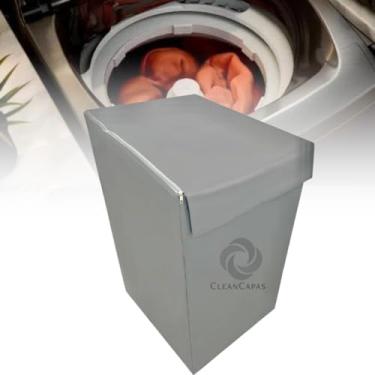 Imagem de CAPA PARA MÁQUINA DE LAVAR BRASTEMP 12KG BWK IMPERMEÁVEL (CINZA)