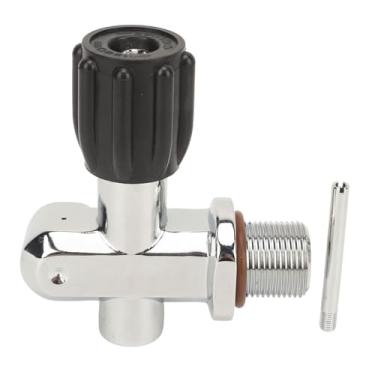 Imagem de A válvula de cilindro de mergulho de mergulho cromada de latão banhado garneco duplo use válvula resistente a incêndio de alta pressão para combate a incêndio de mergulho G3/4