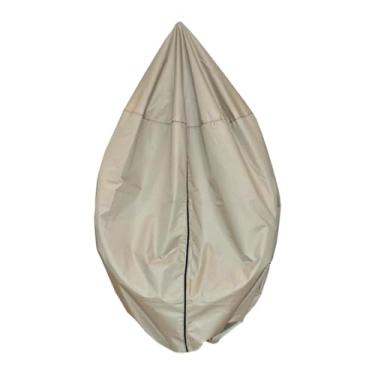 Imagem de Generic Capa para cadeira suspensa tipo ovo à prova d'água com bolsa de armazenamento Capa para cadeira de balanço tipo ovo com proteção solar, Diâmetro Dourado 121 Cm
