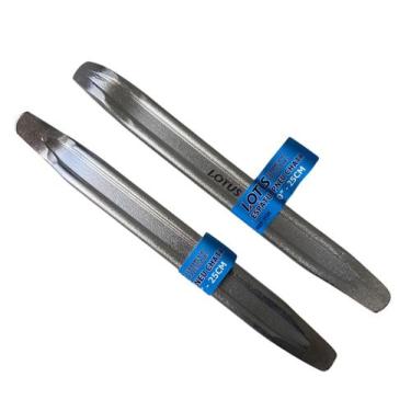 Imagem de Kit 2 Espátula Chata P/ Desmontar Montar Pneu De Moto Aço6 - Lotus