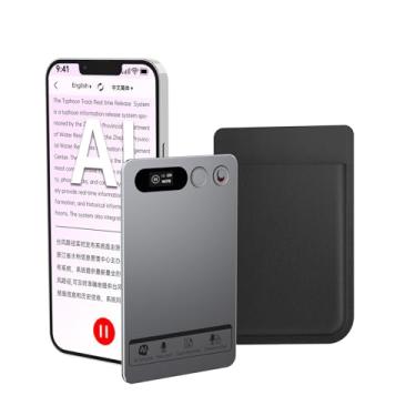 Imagem de AD ADTRIP Gravador de voz AI com recursos de transcrição, resumo e tradução, gravador de áudio digital (cinza