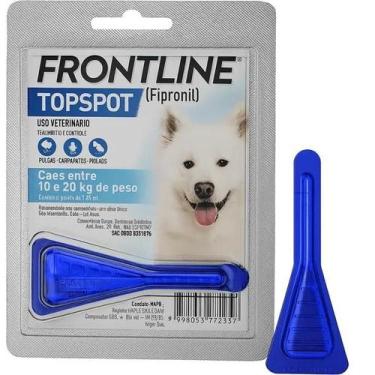 Imagem de Frontline TopSpot Cães de 10 a 20 kg Antipulgas e Carrapatos  1 Pipeta