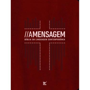 Imagem de Biblia - A Mensagem Letra Gigante Vermelha - Biblia Em Linguagem Contemporanea