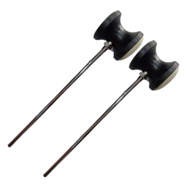 Imagem de Kit 2 Batedor Pedal Bumbo 1.2 Dupla Face Feltro/Abs Spanking