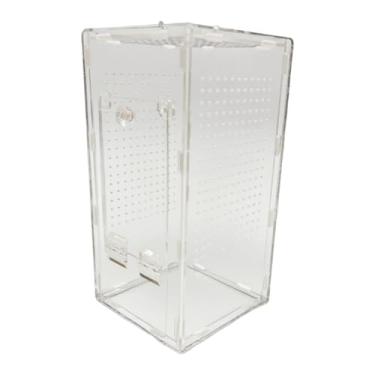 Imagem de Stgfyxgs Caixa de Alimentação de Terrário de Louva-a- Acrílico Recipiente Respirável Aquário de Criação Profissional Transparente E