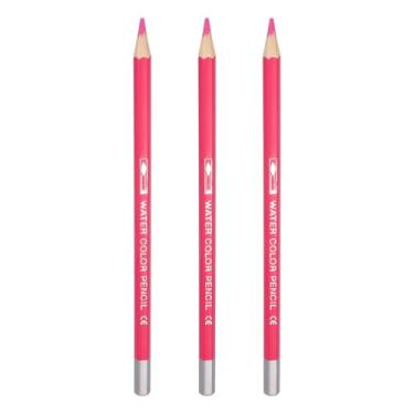 Imagem de PATIKIL Lápis de aquarela, conjunto de lápis de cor rosa, esboço, colorir, lápis de cor, materiais de desenho de artistas a granel para misturar livros de colorir para adultos, 3 peças