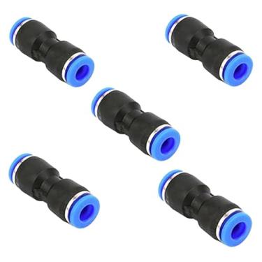 Imagem de BYYINGSUS Conexões de conector de tubo de encaixe pneumático Tubo de água rápido Mangueira de encaixe rápido OD 4 mm 6 mm 8 mm 10 mm 12 mm Vários tipos