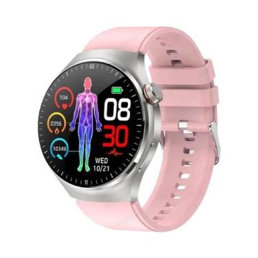 Imagem de Relógio Inteligente Feminino Com Monitor De ECG, PPG, Ácido Úrico, Lip