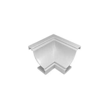 Imagem de Canto Interno para Acabamento de Moldura em Forro PVC, Cor Branco Neve