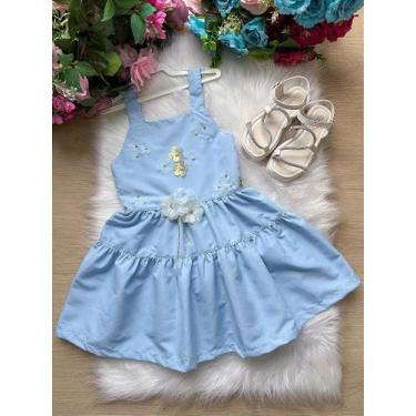 Imagem de Vestido Blogueirinha Cecilia Azul Bebê - Elegante e Confortável, Spind