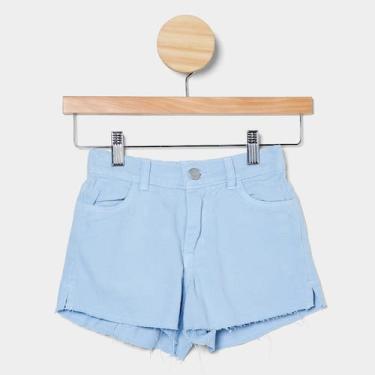 Imagem de Shorts Infantil Hering Casual Menina, Azul, 5A