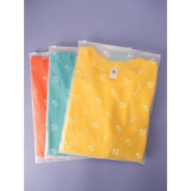 Imagem de Sacos de embalagem de roupas Jinruikj, 10x13", zíper fosco, pacote com