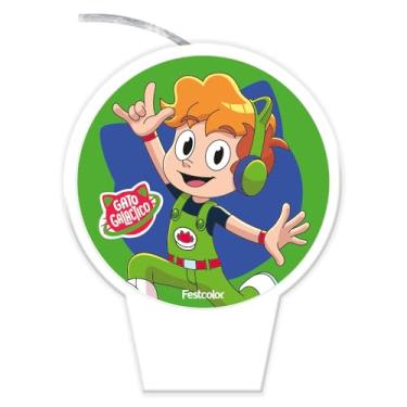 Imagem de Vela Plana Gato Galactico - Embalagem com 1 unidade.