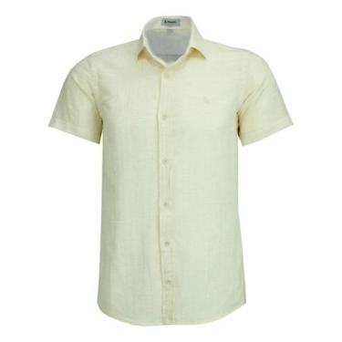 Imagem de Camisa Social Manga Curta Amil Comfort Visco Linho Maquinetado 1905, A
