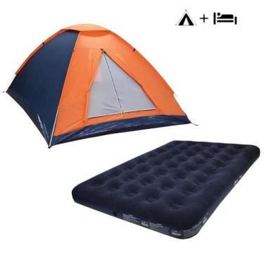 Imagem de Kit barraca panda 3/4 e colchao de casal star - NAUTIKA