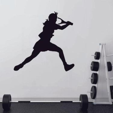 Imagem de Adesivo de Parede Tenista Esporte Tenis Raquete Jogo - V3 Shop
