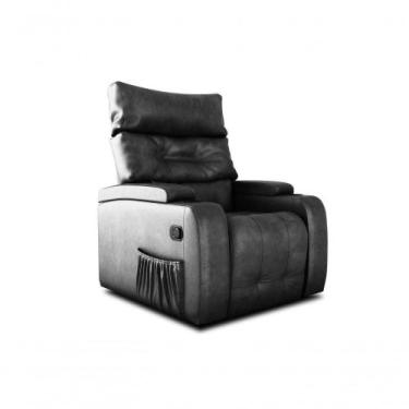 Imagem de Poltrona Giratório Papai Reclinavel Mx66 Commander Sintetico Preto Mat