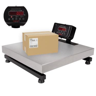 Imagem de Balança Plataforma Digital 300 KG Com Bateria 50x50 Inox Bivolt K-300IB Balmak