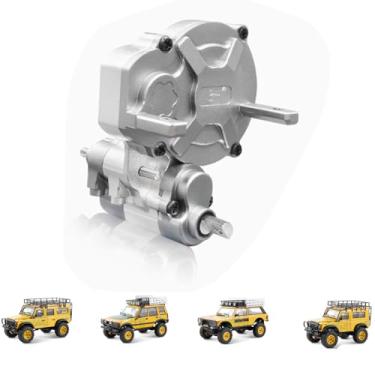Imagem de Complete RC Metal Transmission Gearbox Case with Gear Compatible for FMS FCX24M RC Crawler Car Upgrades Parts Transmission Center Gearbox Case for FMS FCX24M Accessories(Gray)