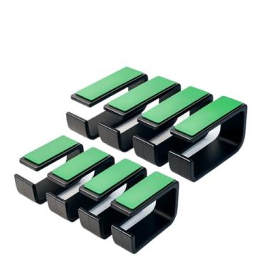 Imagem de Organizador De Cabos para Esconder Fios Embaixo de Mesa Setup Gamer Resistente Organização (6,Preto)