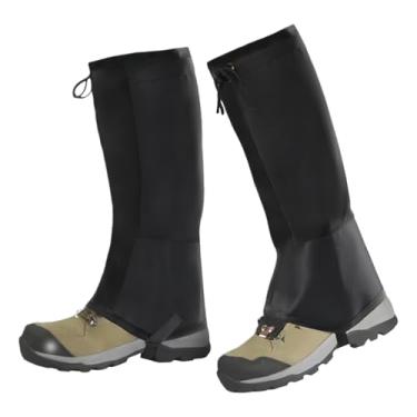 Imagem de Polainas de sapato, capa impermeável para uso externo - Polainas de neve | para homens mulheres botas de caminhada neve inverno sapato trilha chuva corrida, Preto, Refer to description