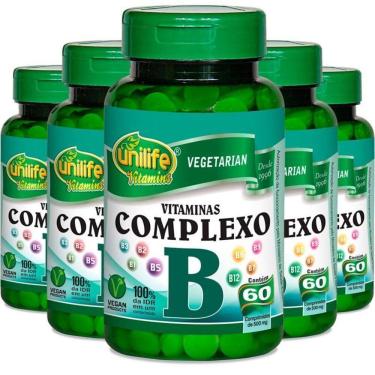 Imagem de Kit 5 Complexo B 60cáps Unilife