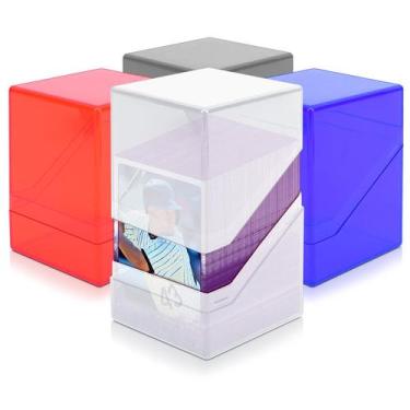 Imagem de Estojos para baralho Homthy Acrylic Storage, pacote com 4, mais de 400