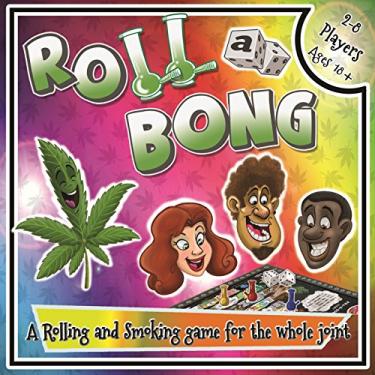 Imagem de Roll-a-Bong Weed Board Game for Adults | Fun Game Night and Great Gift Idea | Fun Ganja Game | Includes Board, 8 Player Pawns, 2 Six-Sided Dice, Simple Rules