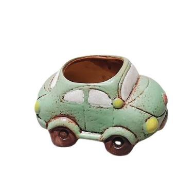 Imagem de Resina de desenho animado retrô Flowerpot Creative Car Shape 500g - yi