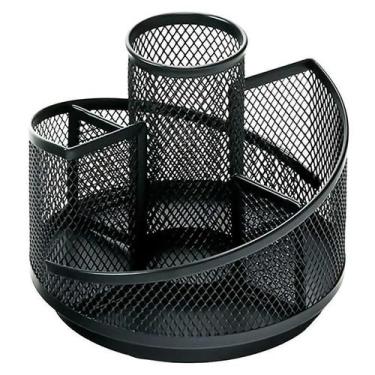 Imagem de Porta Lápis Giratório 4 Divisórias Em Metal Top Rio- Espiral