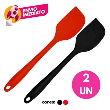 Imagem de Kit Confeiteiro Em Silicone Espátula Pão Duro Fouet Colher Utensilios 