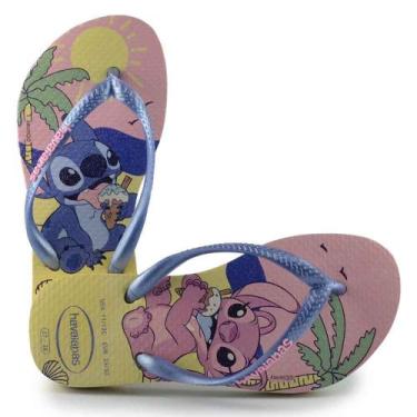 Imagem de Chinelo Havaianas Kids Feminino SLIM DISNEY 24/25, 31/32, Amarelo