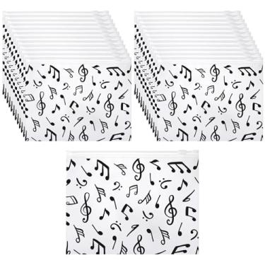 Imagem de Reginary 50 peças de presentes inspiradores a granel para mulheres, bolsa de cosméticos EVA com zíper para presente de incentivo de aniversário e Natal (nota musical 2)