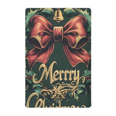 Imagem de Blueangle Jogo de lençol com elástico para berço – Conjunto de lençóis de guirlanda de Natal macio e respirável, serve para colchão de berço padrão (443)