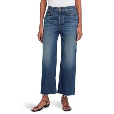 Imagem de Madewell Calça jeans feminina de cano curto e folgada Croswell Wash, Croswell Wash, 30W x 26L