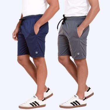 Imagem de KIT 2  Bermuda Dry Treino Academia Short Masculino Esporte Bolsos Laterais-Masculino
