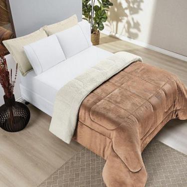 Imagem de Coberdrom Pele De Carneiro Sherpa Everest Queen 01 Peça - Apricot - BI