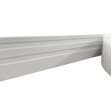 Imagem de Rodapé Eva Adesivo Flexível Boracéia 7cmx1cm 10 Metros - Branco