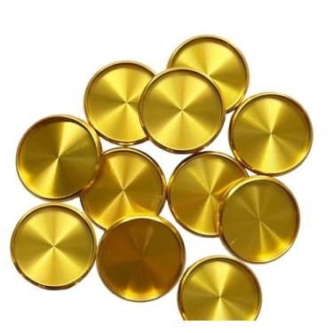 Imagem de Discos planejadores de alumínio premium – Pacote com 11 – Virar página suave – Compatível com Happy Planner, TUL, ARC – FeroniArt (Ouro, 1,25)
