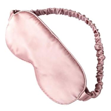 Imagem de Bestac Máscara para dormir – Venda macia com alça elástica/faixa de cabeça, ideal para dormir à noite, viagens e soneca (rosa)