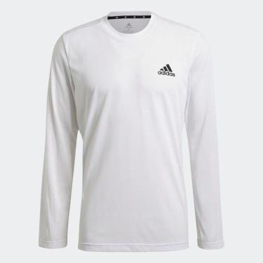 Imagem de Camiseta adidas Manga Longa D2M Feelready Branca GT5566-Masculino