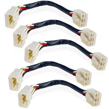 Imagem de Lsgoodcare 5 peças 6,3 mm 6 pinos conexão rápida automotivo conector de fio elétrico 6 vias carro macho para fêmea 16Awg cabo terminal kits de plugue motocicleta
