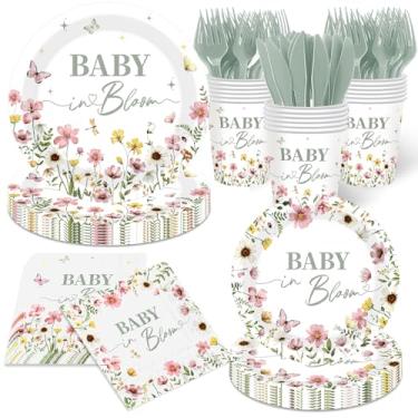 Imagem de Meuqeaju Talheres de flores para bebês (verde)