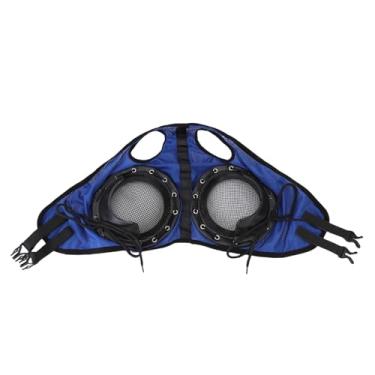 Imagem de TOPINCN Óculos de Corrida de Cavalos, Capa Protetora para Olhos de Cavalo Com Meia Capa Removível, para Proteção contra Areia, Controle de Mosca e Foco Aprimorado Durante As Corridas