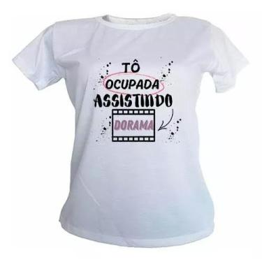 Imagem de Camiseta Baby Look Estou Ocupada Assistindo Dorama D2007 - Dinka, M, B