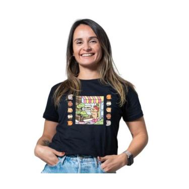 Imagem de Camiseta Unissex 100% Algodao Bobbie Goods, Preto, P