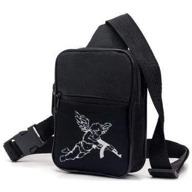 Imagem de Shoulder Bag Anjo Ak Pequena Cest Beg Bolsa Transversal Unissex